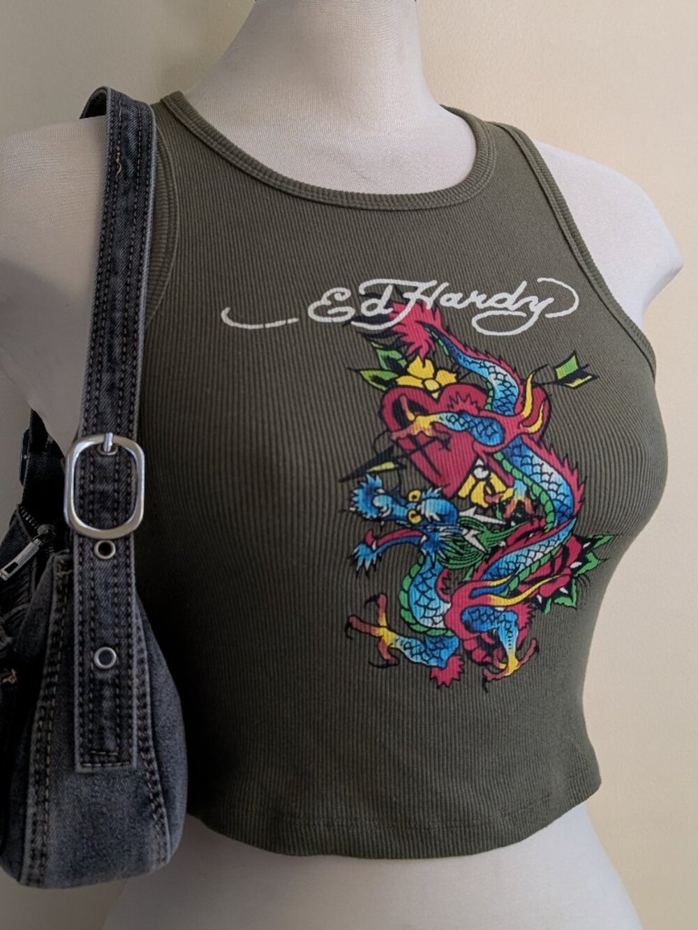 ED HARDY TATTOO DRAGON Y2K VINTAGE TANK TOP